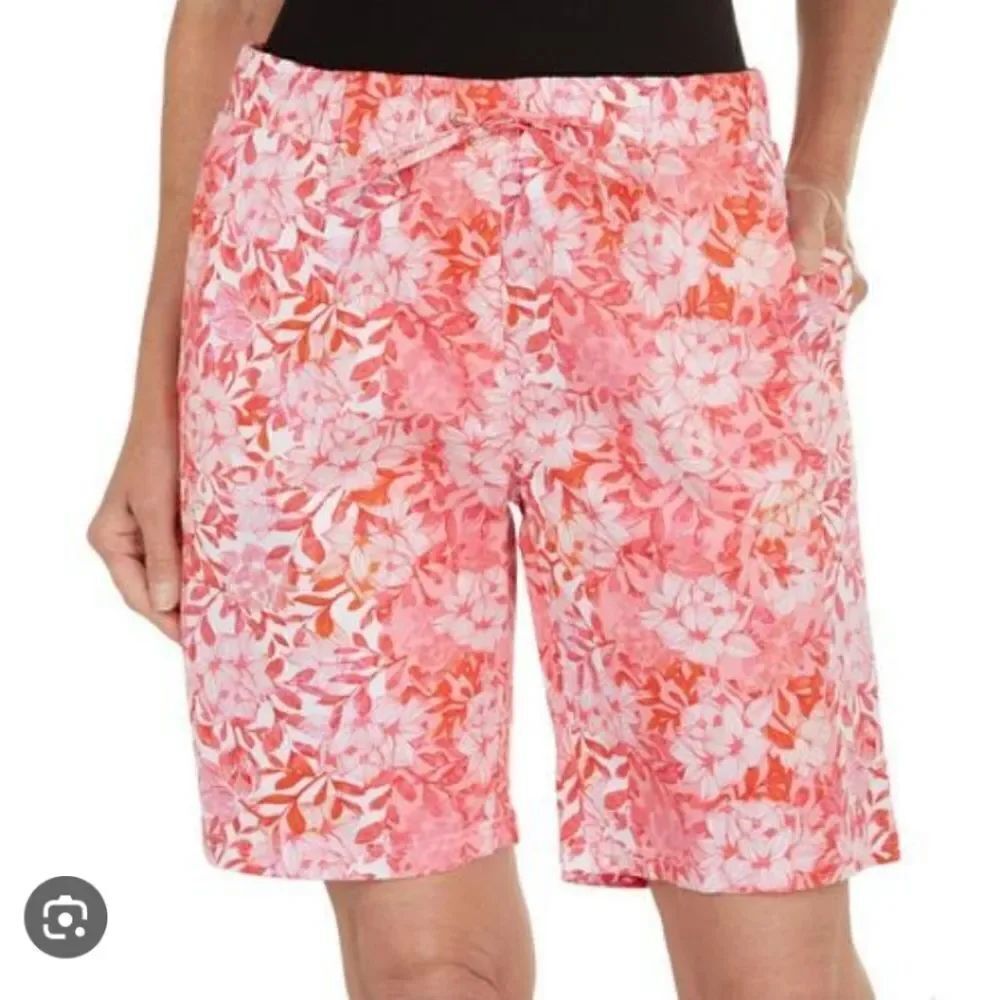 Caribbean Joe Pink Floral Shorts Size PM